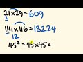 Mental multiplication in 3 seconds