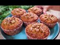 The best diet muffins with oats, nuts and carrot! You will want to make them daily!