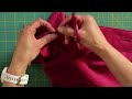 How to do manual button holes and put together a cushion without an overlocker!