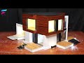 Easy Way Making a Mordern Mini House from Concrete | Full Video