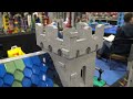 Huge LEGO Castle Battle with 650 Minifigs! Lion Knights vs. Black Falcons