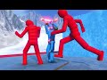 Battle of Ragdolls: Red vs Blue - Smart AI Cinematic NPC Wars (with active ragdoll physics)