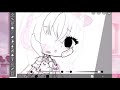 Lineart tutorial + coloring tutorial |Gacha club| girl version