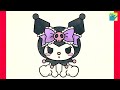 how to draw kuromi easy from hello kittty Sanrio