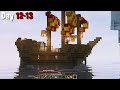 I Survived 100 DAYS on a RAFT in Minecraft