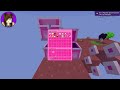 DESAFIO DE 1 BLOCO PEQUENAS NO MINECRAFT!