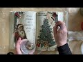 Victorian Christmas Book using IOD Moulds & Stamps | Vintage Style | Easy Trash to Treasure Crafts