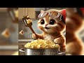 Cute Kitty Wants Lots and Lots of Popcorn.#cute#kitten #cat #catlovers