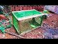 Easy Way To Make Mini Chicken Cage at Home Using Wood and Iron Net | Craft Village