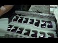 Process of making sunglasses that automatically adjust brightness. Sports goggle factory in Korea
