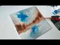 Easy Abstract Acrylic Painting / Step by Step / Landscape painting / For beginners