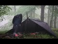 2 Day Camping in Rain RELAXING Magical Forest