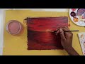 Sip and Paint : Sunset Acrylic Painting Tutorial