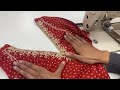 मोती और heavy embroidery  वाले गले की सिलाई कैसे करे || how to stitch hand embroidery neck