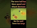 Poison spell tower vs town hall poison spell #coc #clashofclans #supercell #spell