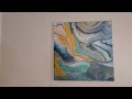 Sea Green Spectacular! - RIBBON SWIPE - Beautiful Lacing - Acrylic Pouring