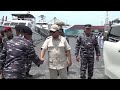 Menhan Prabowo Tinjau Kesiapan Kapal Perang TNI AL