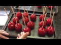 How to make toffee apples / candy apples