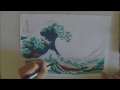 Drawing the Great Wave of Kanagawa with Promarkers