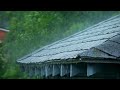 Rain on the Roof - Forget Insomnia and Anxiety with Heavy Rain and Intense Thunder at Night