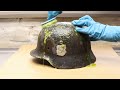 Very Rusty WW2 German Helmet Restoration and Preservation
