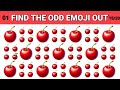 Find the ODD One Out - Fruit Edition 🍓🍉🍏20 Epic Levels Emoji Quiz