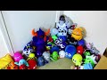 MY ENTIRE PAC MAN PLUSH COLLECTION