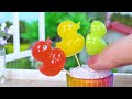 Sweet Miniature Fruit Jelly Recipe Ideas | Satisfying Miniature Rainbow Skittles Jelly Decorating