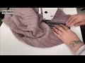 [DIY] Cut an old knit dress in half. | It transforms into a groundbreaking work.