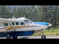 Asian One Air Cessna Grand Caravan PK-LTF Landing in Ilaga Altiport Papua