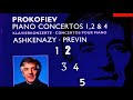 Prokofiev - Piano Concertos No.1,2,3,4,5 + Presentation (Century’s recording : Vladimir Ashkenazy)