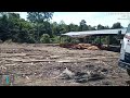 proses muat kayu di Sumatera barat