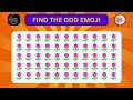 FIND THE ODD EMOJI OUT Spot The Difference to Win! | Odd One Out Puzzle | Find The Odd Emoji Quizzes