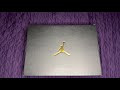 Unboxing / One take of the Nike Air Jordan 4 Golf, military blue.