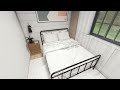 (7x9 Meters) Modern Small House Design | 2 Bedrooms Cabin House Tour | Tiny House Living