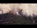 Canada wildfires: drone footage shows scale of destruction in British Columbia