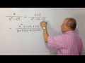 ADDITION OF ALGEBRAIC FRACTIONS - Exercise 2