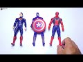Assemble Marvel Toys - CAPTAIN AMERICA, SUPERMAN & SPIDERMAN - Superheroes Toys - Action Figures