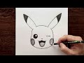 Kolay Pikachu Nasıl Çizilir - Yeni Başlayanlar İçin Adım Adım Öğretici Çizimler - Çok Kolay Çizimler