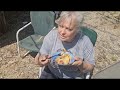 Dutch Oven Cooking during Eclipse! Cowboy Potatoes and Peach Cobbler!