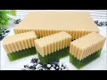 Agar-agar Pandan Kastad | How to make Pandan Custard Jelly