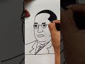 Using number 2 to Dr Babasaheb Ambedkar/Quick simple and easy drawing of Dr Ambedkar
