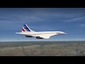 Aerofly FS (mobile): Another Concord flight in the Grand Canyon... and that annoying alarm....