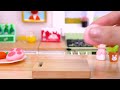 Cute Cake 🐝 How To Make Miniature Fondant Garden Cake Decorating 🍀 Best Miniature Cake Making Video