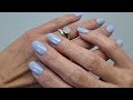 Pure Elegance - Stylish Lilac-Grey and Holographic Topper Combo Manicure