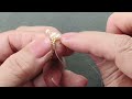 パールで作るピアスとリング/pearl earrings and ring