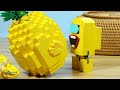 LEGO Mukbang Yellow Food IRL With Cocomelon - Mukbang Asmr Animation