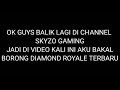 BORONG DIAMOND ROYALE TERBARU!