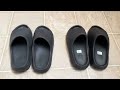 Comparing TEMU Yeezy Slides to YEEZY SLIDES 1:1 REVIEW AND ON FEET