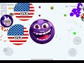 SMOOTH TRIPLE CANNON TAKEOVER 🤡 (AGAR.IO MOBILE)